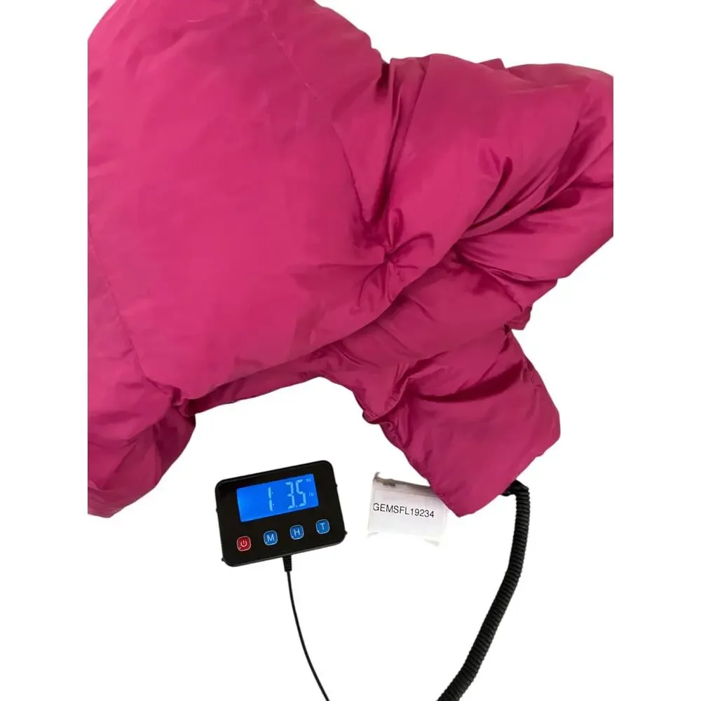 Ralph Lauren Hot Pink Puffer Coat Down Filled Padded Jacket Girls L Long Sleeve